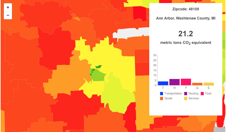 ann arbor ghg map